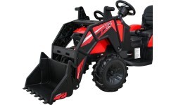 Akumuliatorinis traktorius su priekaba Buggy 720-T, raudonas