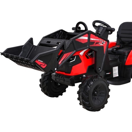 Akumuliatorinis traktorius su priekaba Buggy 720-T, raudonas