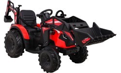 Трактор на аккумуляторе с прицепом Buggy 720-T, красный