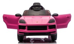 Elektromobilis Porsche Cayenne, rožinis