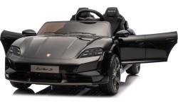 Elektromobilis Porsche Taycan Turbo S, juodas