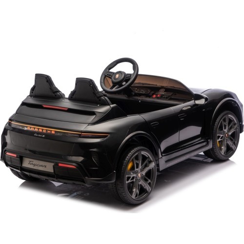 Elektromobilis Porsche Taycan Turbo S, juodas