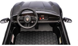 Elektromobilis Porsche Taycan Turbo S, juodas