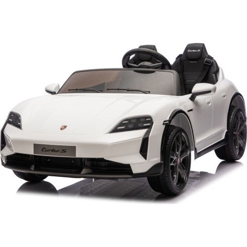 Elektromobilis vaikams Porsche Taycan Turbo S, baltas
