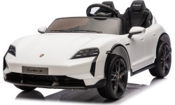 Elektromobilis vaikams Porsche Taycan Turbo S, baltas