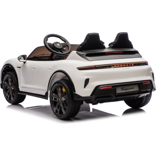 Elektromobilis vaikams Porsche Taycan Turbo S, baltas