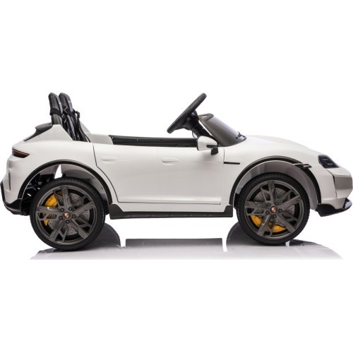 Elektromobilis vaikams Porsche Taycan Turbo S, baltas