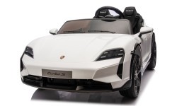 Elektromobilis vaikams Porsche Taycan Turbo S, baltas