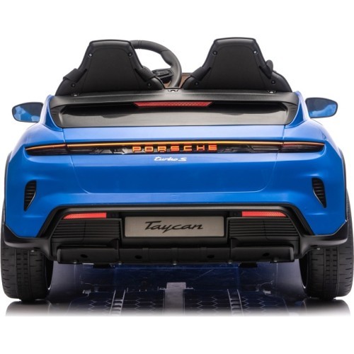 Elektromobilis Porsche Taycan Turbo S mėlynas