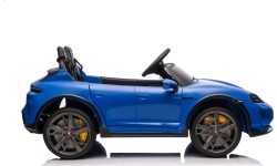 Elektromobilis Porsche Taycan Turbo S mėlynas