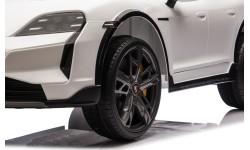 Elektromobilis vaikams Porsche Taycan Turbo S, baltas