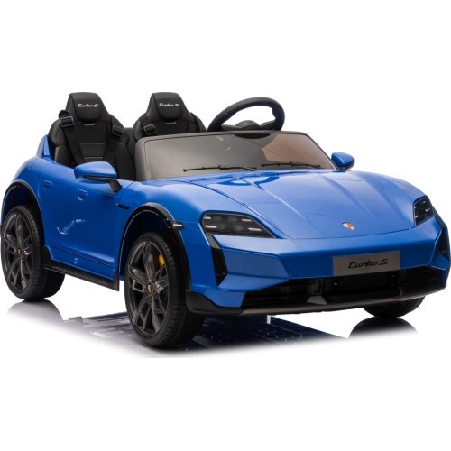 Elektromobilis Porsche Taycan Turbo S mėlynas