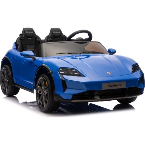 Elektromobilis Porsche Taycan Turbo S mėlynas