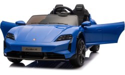Elektromobilis Porsche Taycan Turbo S mėlynas