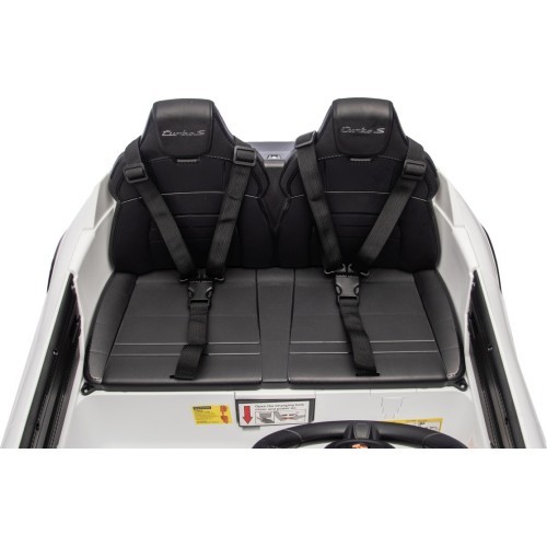 Elektromobilis vaikams Porsche Taycan Turbo S, baltas