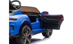 Elektromobilis Porsche Taycan Turbo S mėlynas