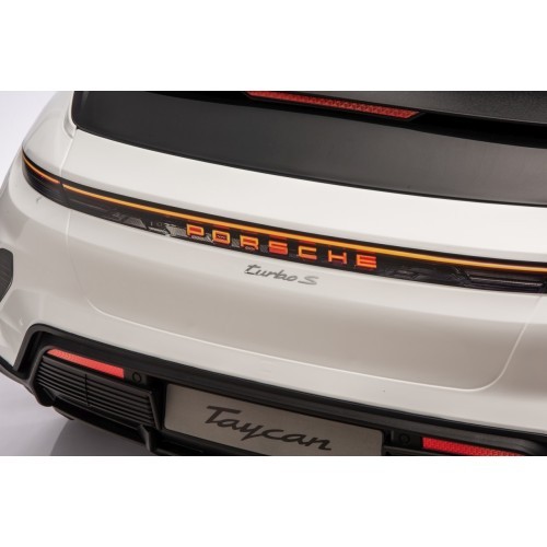 Vehicle Porsche Taycan Turbo S White