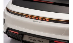 Elektromobilis vaikams Porsche Taycan Turbo S, baltas
