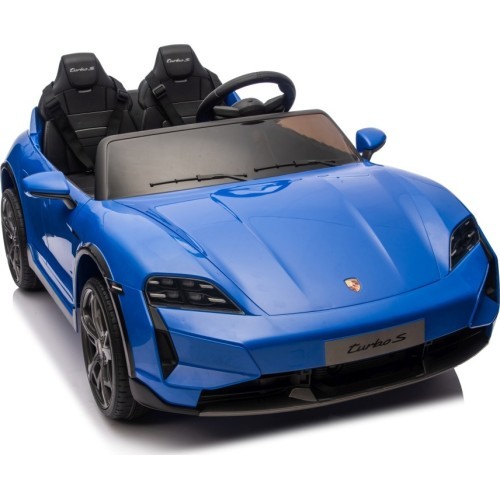 Elektromobilis Porsche Taycan Turbo S mėlynas