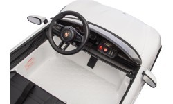 Детский электромобиль Porsche Taycan Turbo S, белый