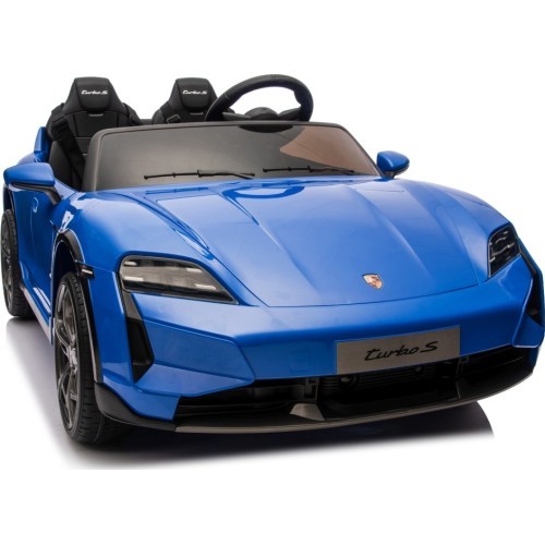 Elektromobilis Porsche Taycan Turbo S mėlynas