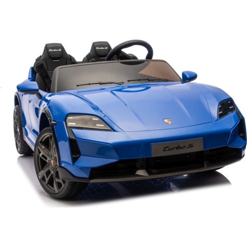 Elektromobilis Porsche Taycan Turbo S mėlynas