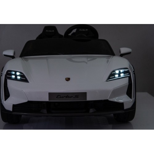Детский электромобиль Porsche Taycan Turbo S, белый