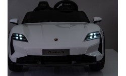 Детский электромобиль Porsche Taycan Turbo S, белый