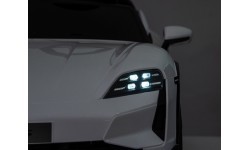 Детский электромобиль Porsche Taycan Turbo S, белый