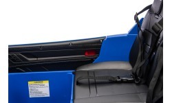 Elektromobilis Porsche Taycan Turbo S mėlynas