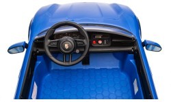 Elektromobilis Porsche Taycan Turbo S mėlynas