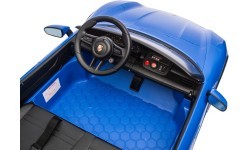 Электромобиль Porsche Taycan Turbo S синий