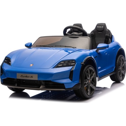 Elektromobilis Porsche Taycan Turbo S mėlynas