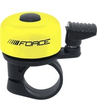 Звонок FORCE Mini // 22.2 mm, сталь/пластик (жёлтый)