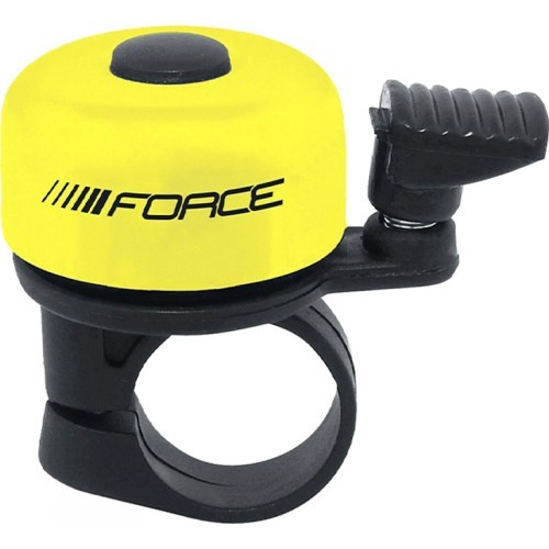 Skambutis FORCE Mini // 22.2 mm, plienas/plastikas (geltonas)