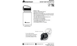Sports water bottle meteor 500 ml - Black