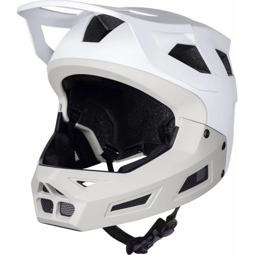 Šalmas FORCE Drop Downhill // dydis: L-XL (58-61 cm) (balta/pilka)
