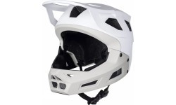 Šalmas FORCE Drop Downhill // dydis: L-XL (58-61 cm) (balta/pilka)