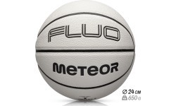 Krepšinio kamuolys Meteor Fluo, 7 dydis - Balta/neoninė žalia