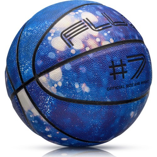 Krepšinio kamuolys Meteor Fluo, 7 dydis - Balta/mėlyna