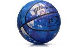 Баскетбольный мяч Meteor Fluo, размер 7 - Белый/синий