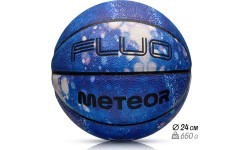Krepšinio kamuolys Meteor Fluo, 7 dydis - Balta/mėlyna