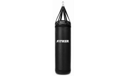 Punching Bag FiTKER® PRO with straps, PVC, Black - 180X60cm
