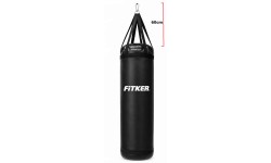 Bokso maišas Fitker PRO su diržais, PVC, juodas - 180X60cm