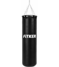 Боксёрский мешок Fitker Training, ПВХ - 150x35cm - Чёрный
