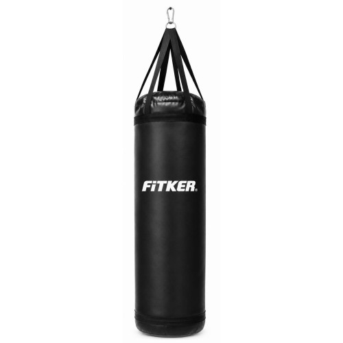 Punching Bag Fitker PRO with straps, PVC, Black - 130X60cm