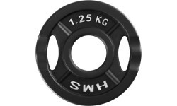 HMS ketaus svorio diskas TOD 51 mm olimpinis jėgos treniruotėms - 1.25kg