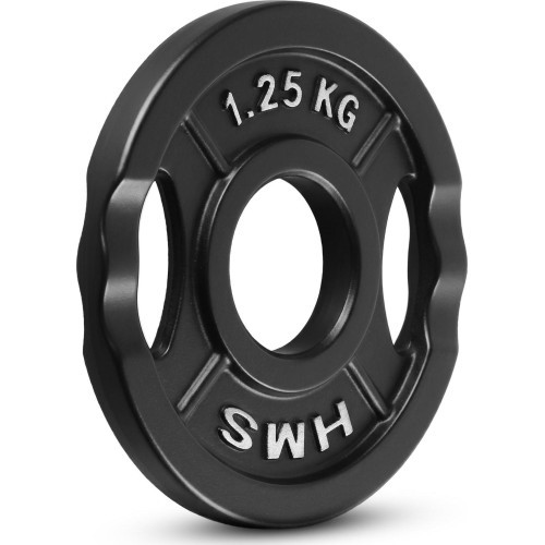 Чугунный весовой диск HMS TOD 51 мм олимпийский для силовых тренировок - 1.25кг