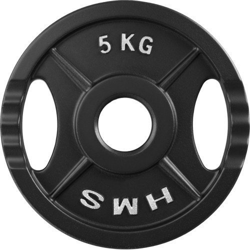 HMS ketaus svorio diskas TOD 51 mm olimpinis jėgos treniruotėms - 5 kg