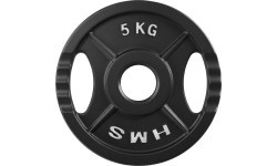 OLYMPIC CAST IRON WEIGHT PLATE TOD 51 MM – OLYMPIC BARBELL PLATE FOR STRENGTH TRAINING HMS - 5kg